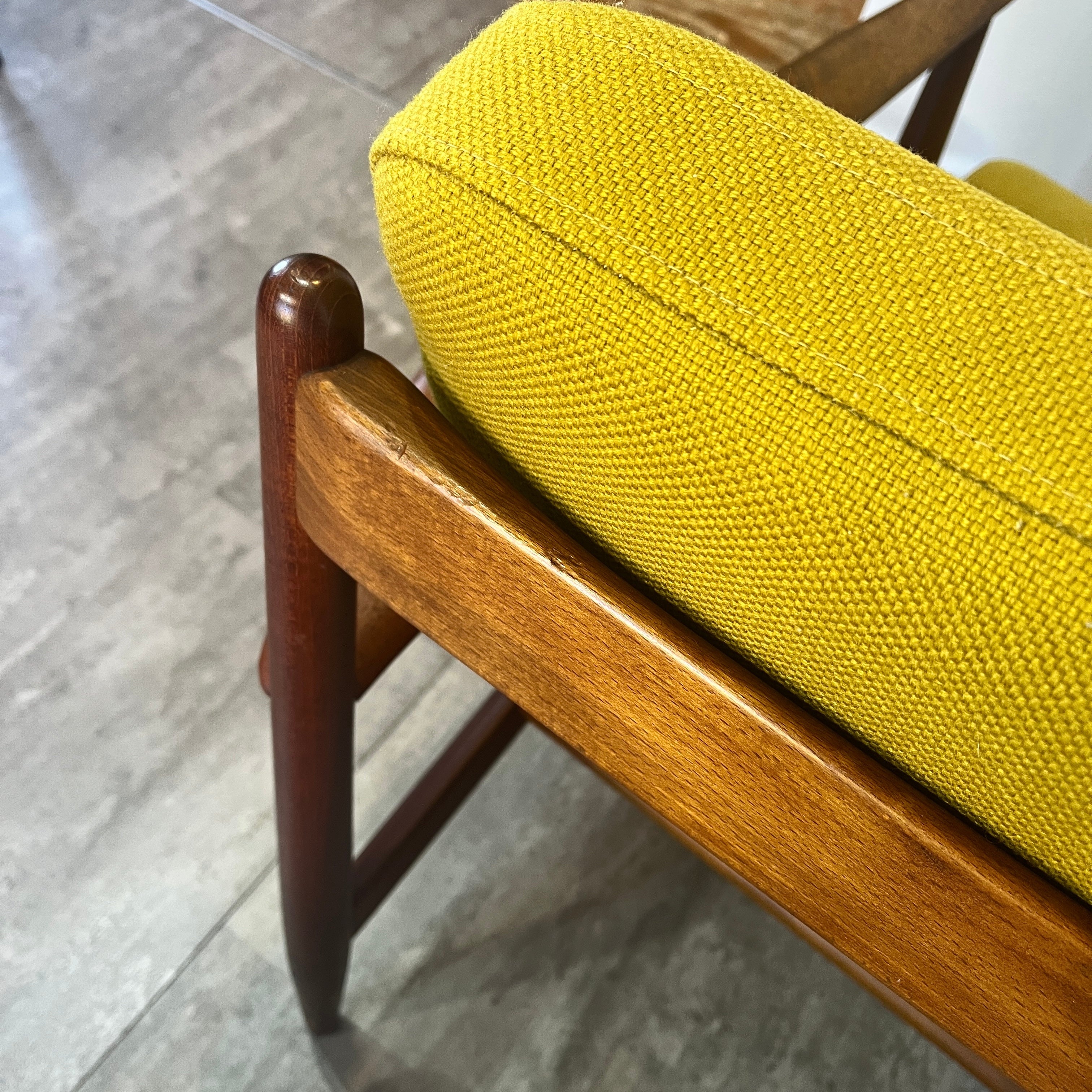 フランス & デヴァーコセン / France & Daverkosen ヴィンテージ アームソファ 1人掛け グレーテ・ヤルク デンマーク 北欧