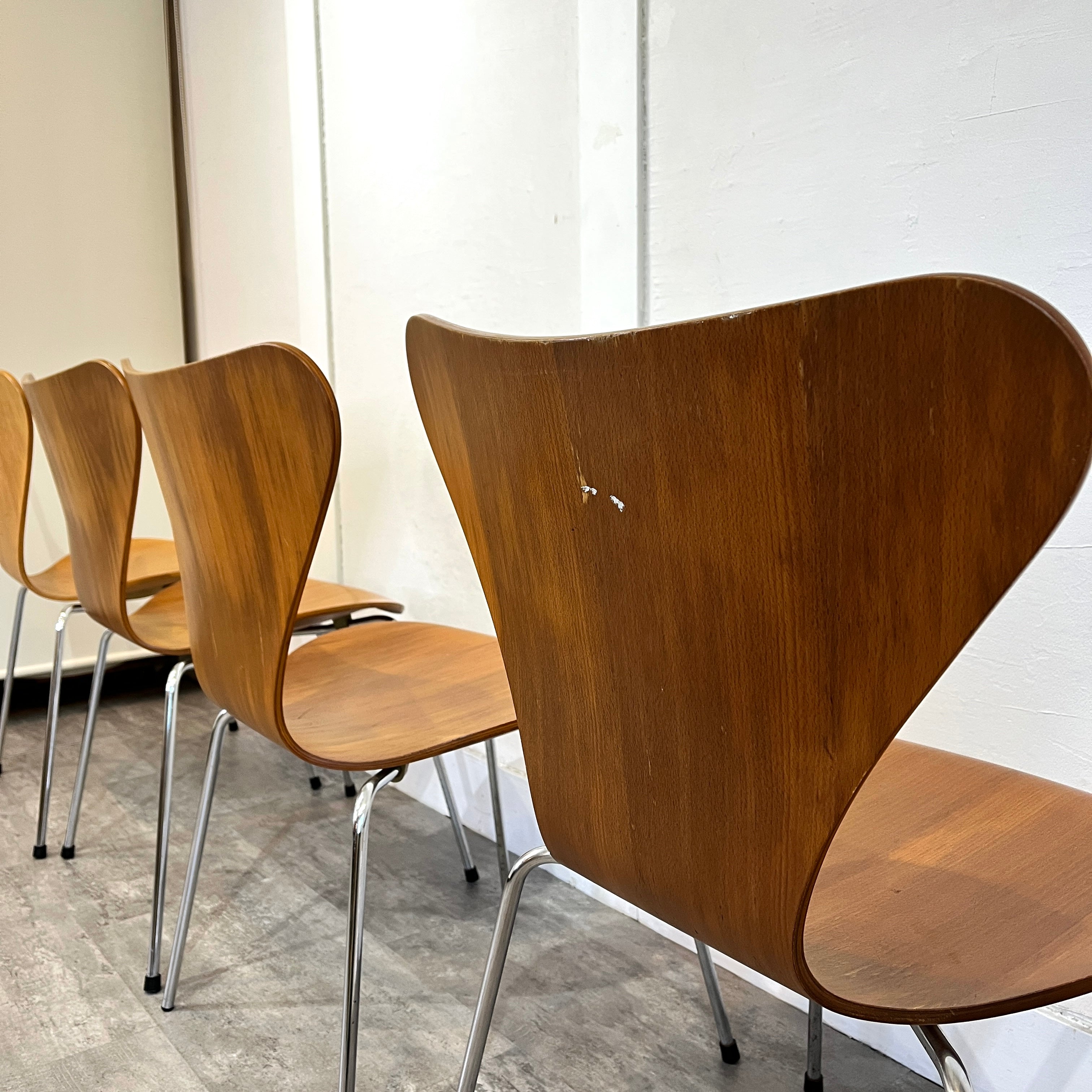 正規品 Fritz Hansen セブンチェア ナチュラルビーチ 正規品 Fritz Hansen セブンチェア ナチュラルビーチ