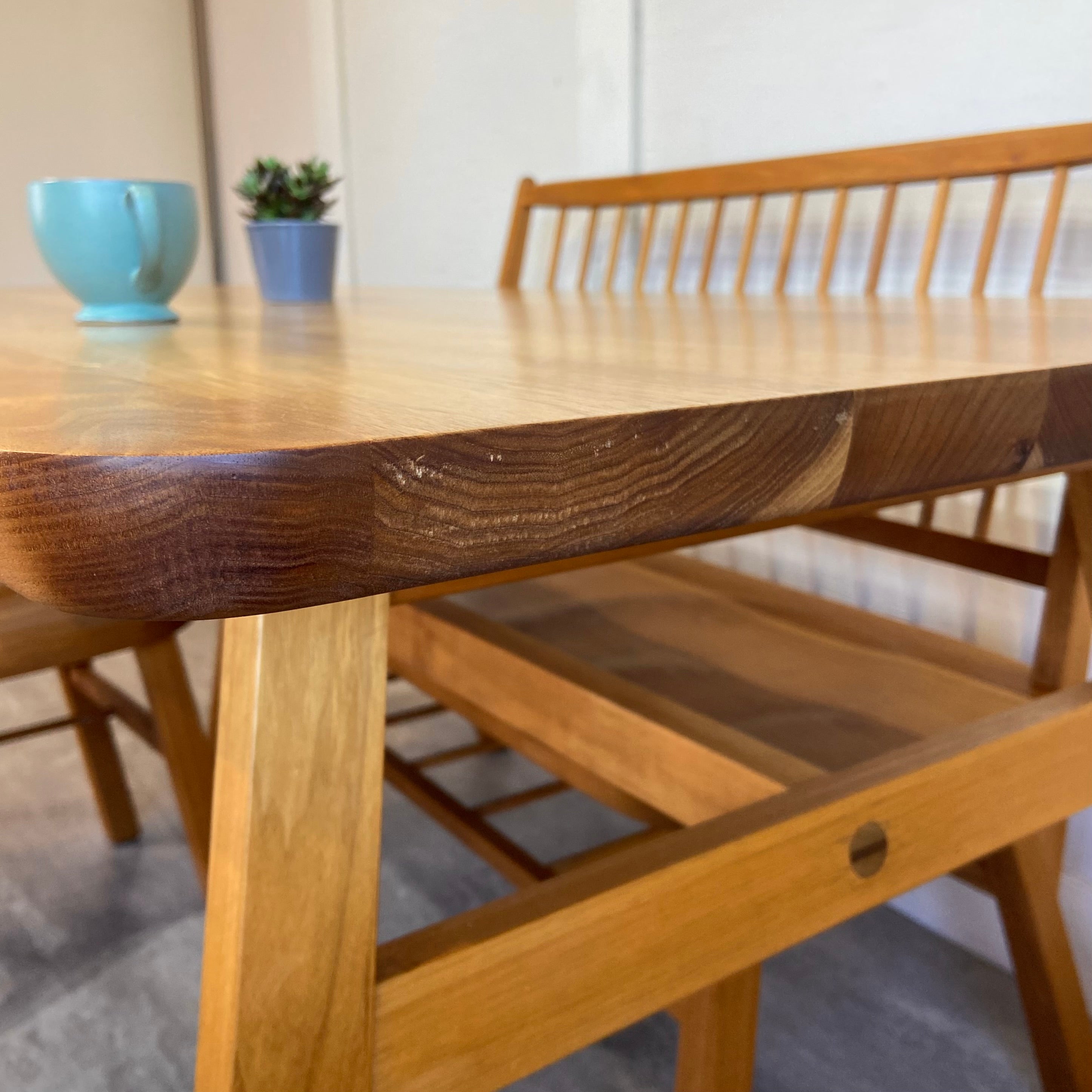 ミノ / MINO ダイニング4点セット テーブル チェア ベンチ