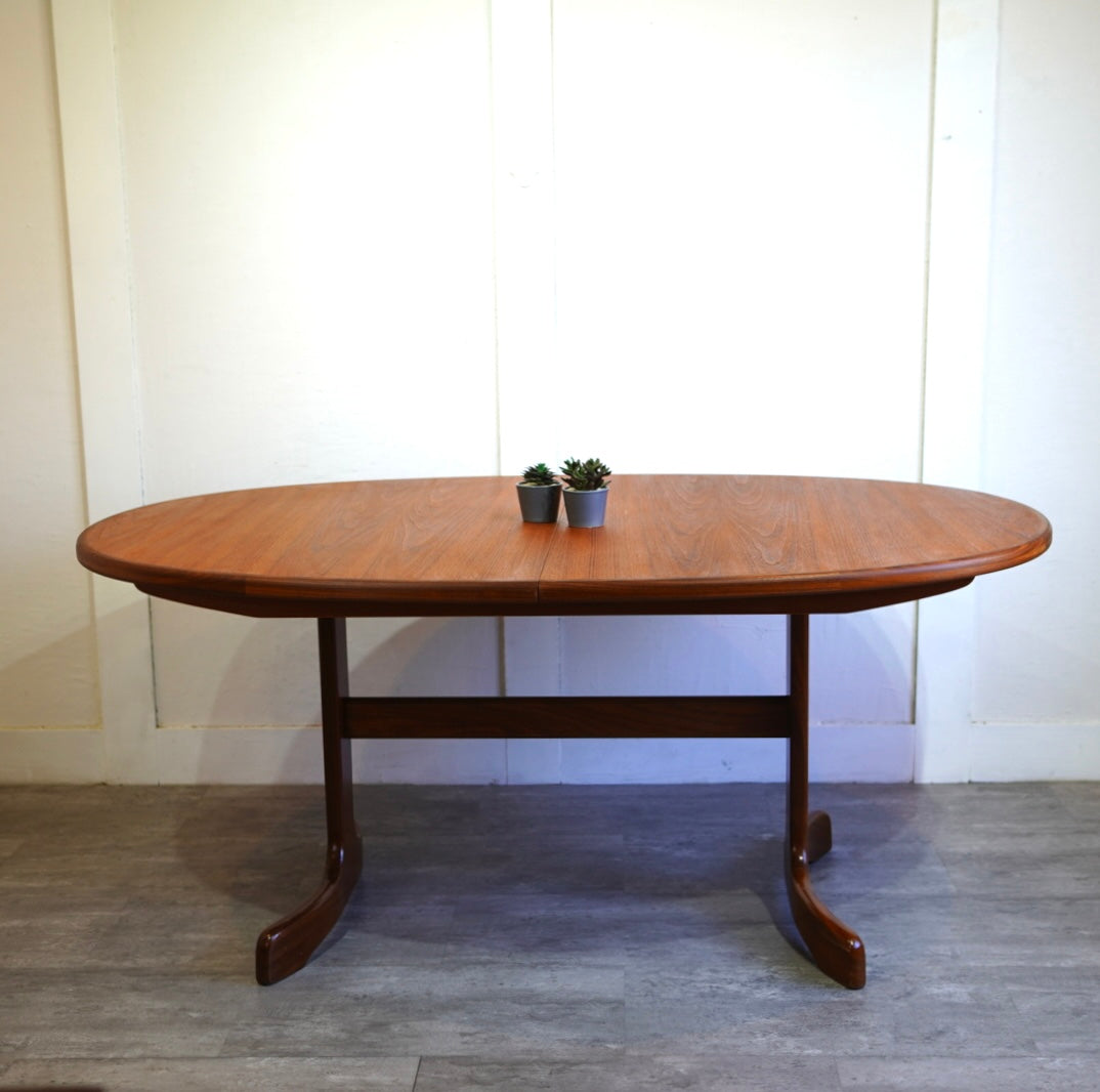 ジープラン / G-PLAN ホエールレッグ エクステンションテーブル チーク オーバル 伸長式 ヴィンテージ