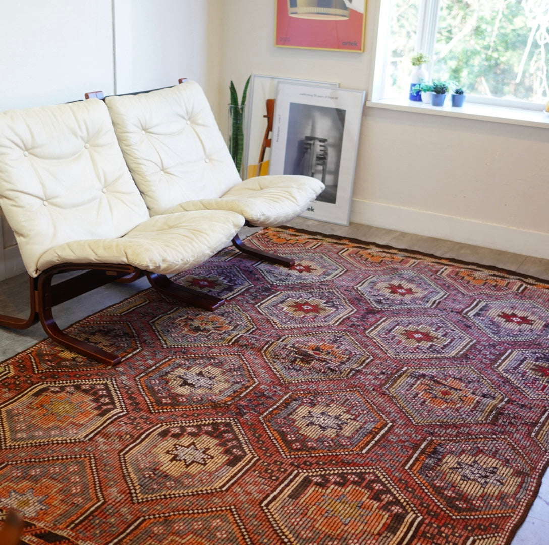 キリムラグ 185×264 絨毯 ヴィンテージ - Restyle