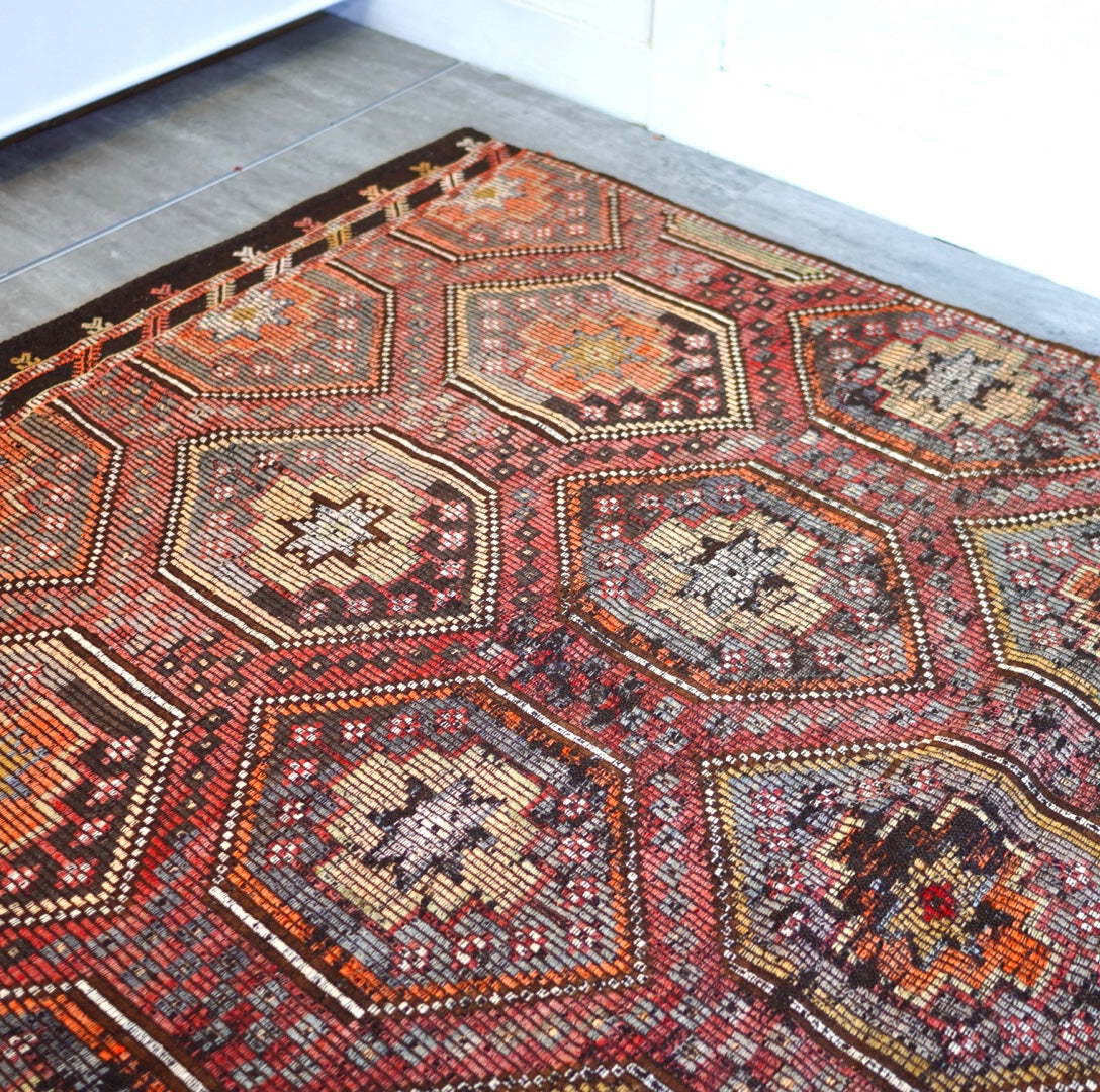 キリムラグ 185×264 絨毯 ヴィンテージ - Restyle