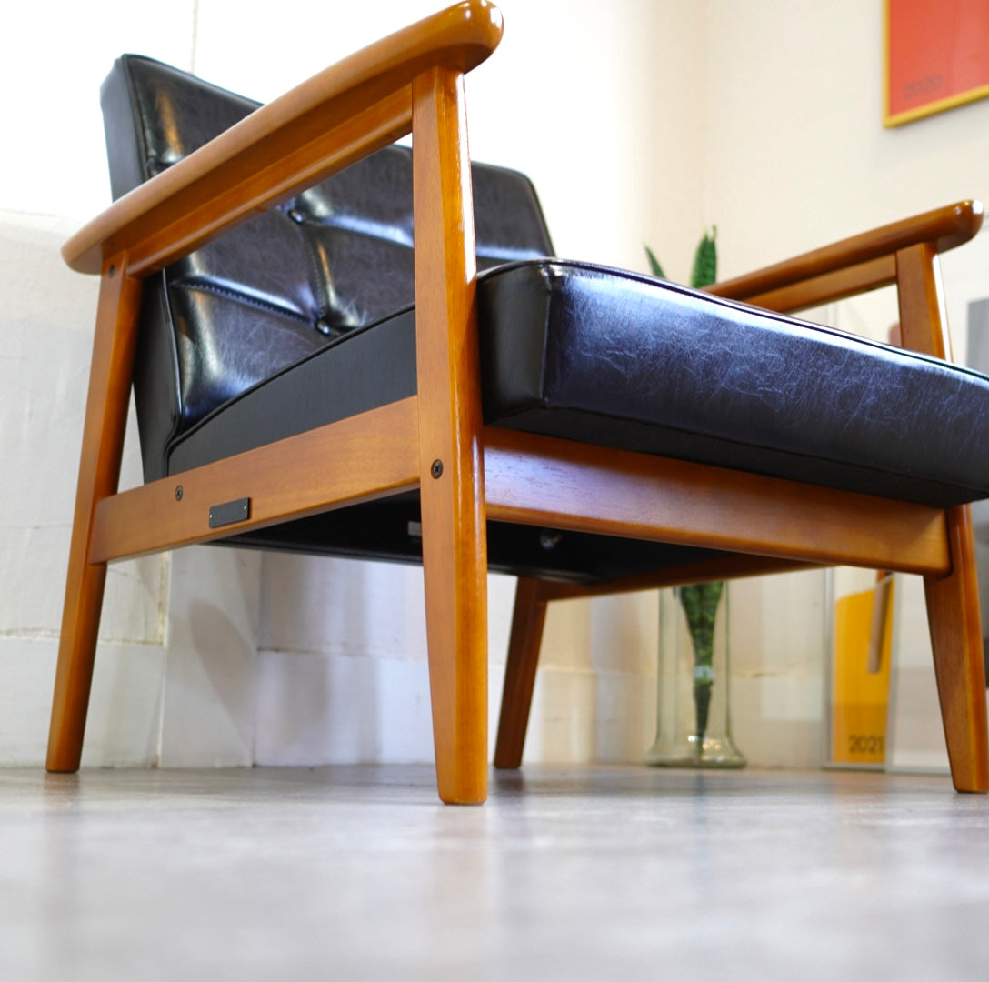 カリモク60 / karimoku Kチェア スタンダードブラック 1人掛け 中古