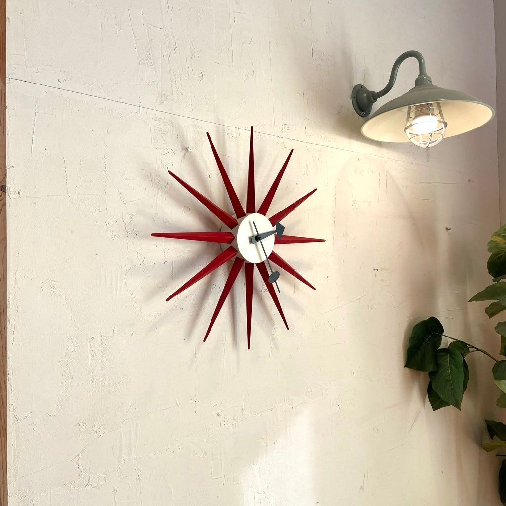 ヴィトラ / Vitra / サンバーストクロック 赤 ジョージ・ネルソン 中古