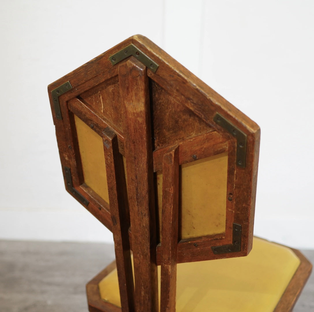 フランクロイドライト / Frank Lloyd Wright ピーコックチェア アンティーク 旧帝国ホテル使用品