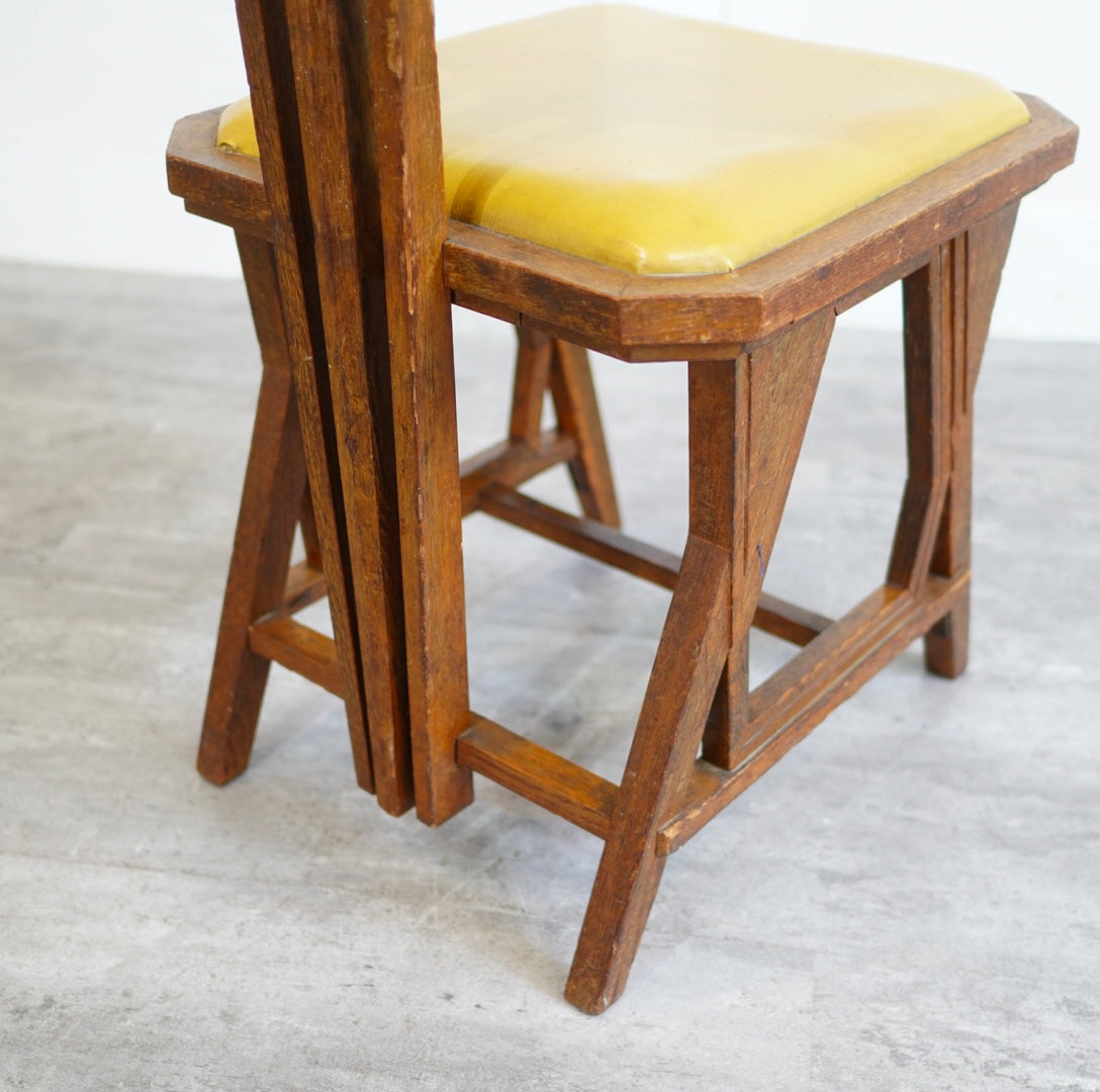 フランクロイドライト / Frank Lloyd Wright ピーコックチェア アンティーク 旧帝国ホテル使用品