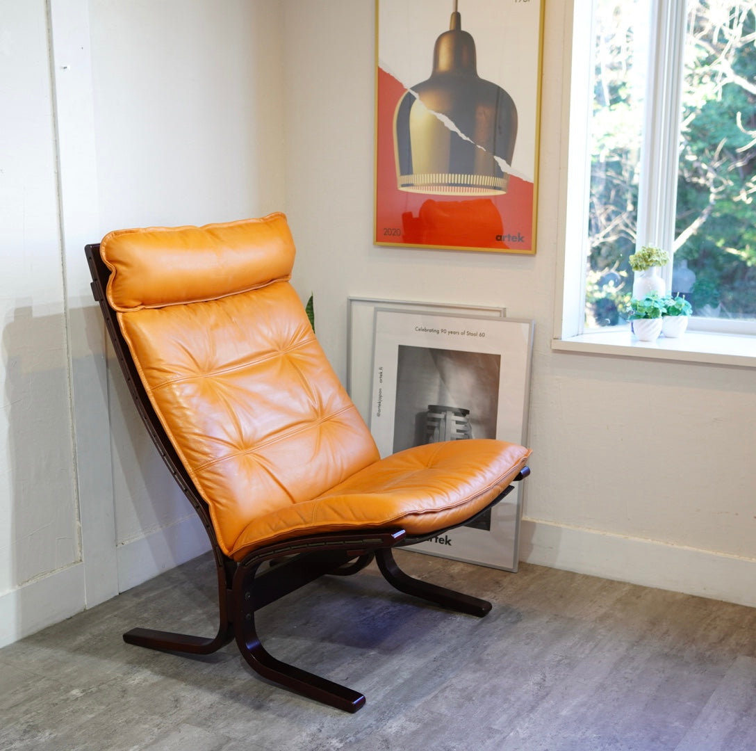 IDC大塚家具 ファルコン 本革 ハイバックチェア