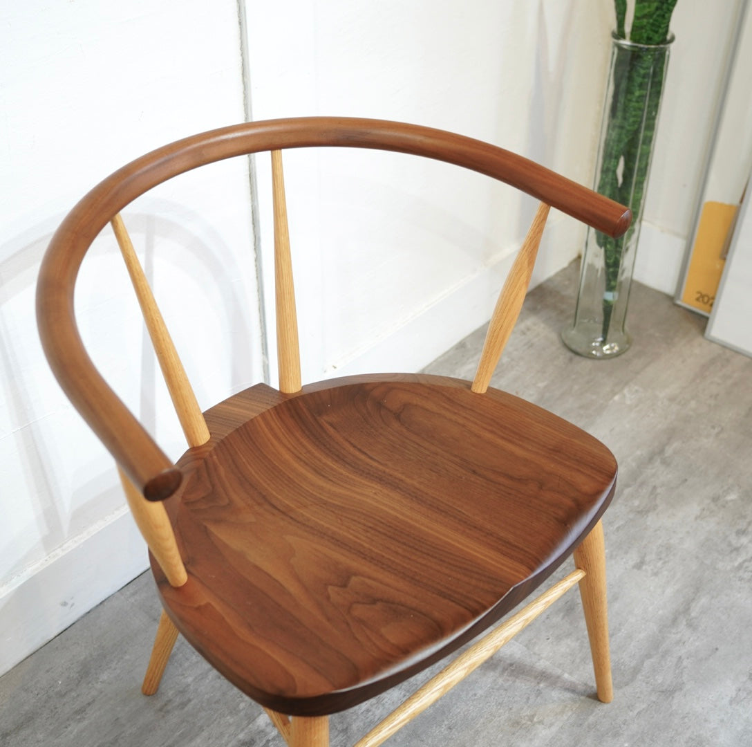 高山ウッドワークス 柏木工 カフェチェア 岩倉栄利 ダイニングチェア ウォールナット