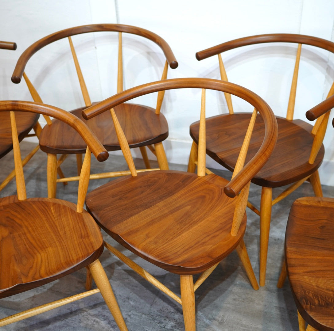 高山ウッドワークス 柏木工 カフェチェア 岩倉栄利 ダイニングチェア ウォールナット