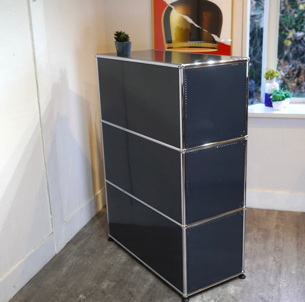 USMハラー１列3段 USM Haller】USM ハラー 1列3段 キャビネット/シェルフ イノスBOX&鍵