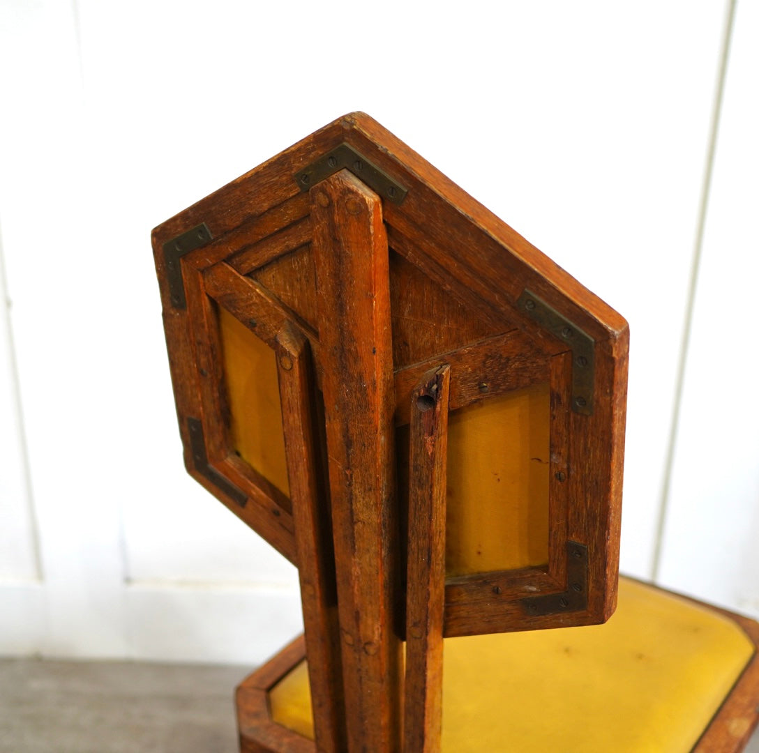 フランクロイドライト / Frank Lloyd Wright ピーコックチェア アンティーク 旧帝国ホテル使用品