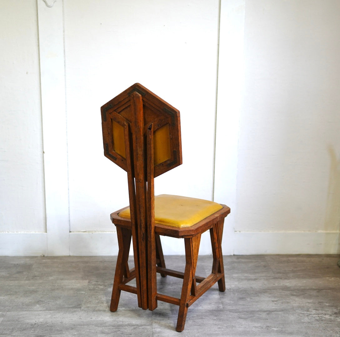 フランクロイドライト / Frank Lloyd Wright ピーコックチェア アンティーク 旧帝国ホテル使用品