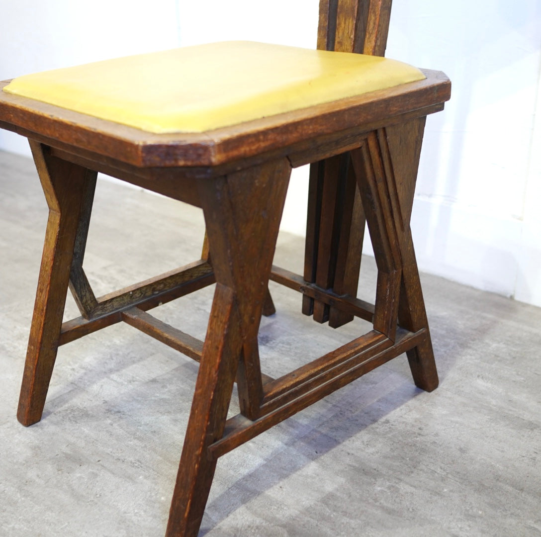 フランクロイドライト / Frank Lloyd Wright ピーコックチェア アンティーク 旧帝国ホテル使用品