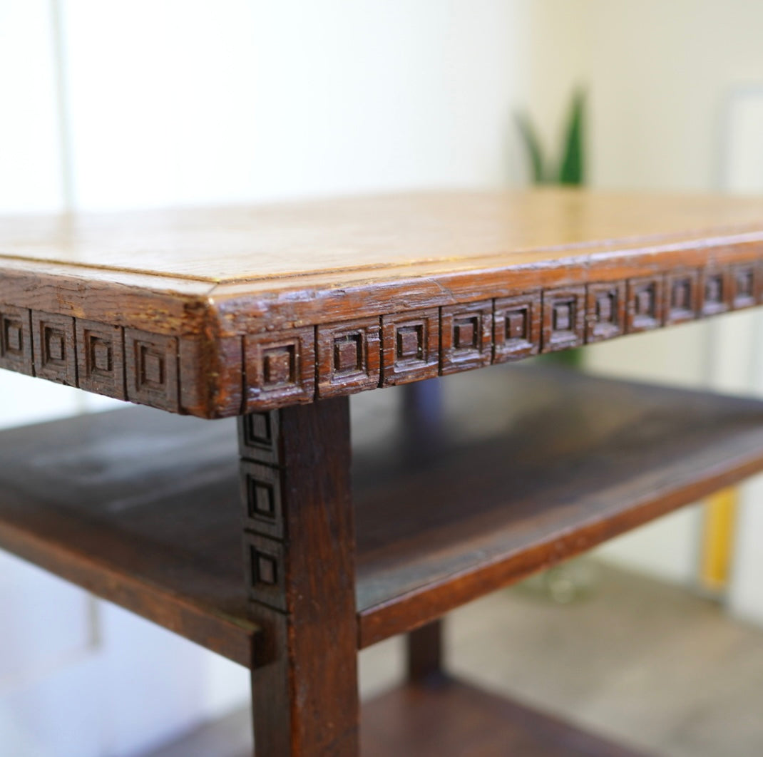 フランクロイドライト / Frank Lloyd Wright サイドテーブル /  アンティーク 帝国ホテル使用品