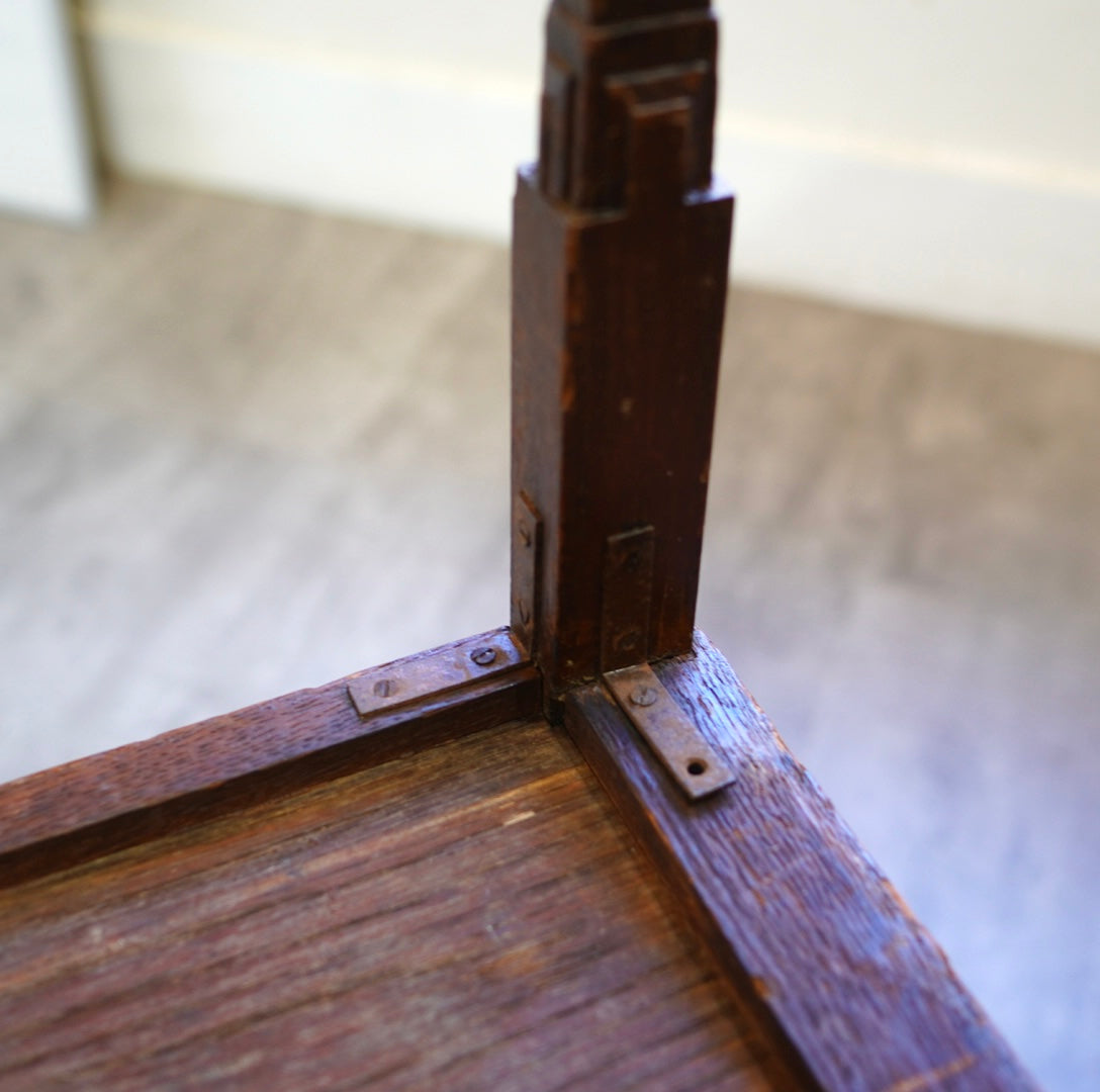 フランクロイドライト / Frank Lloyd Wright サイドテーブル /  アンティーク 帝国ホテル使用品