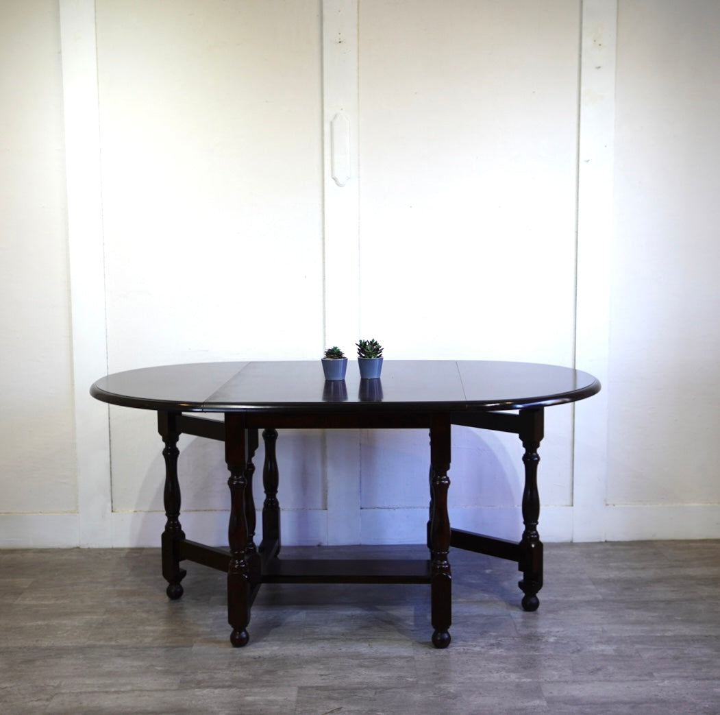 松本民芸家具 M型 楕円 バタフライテーブル