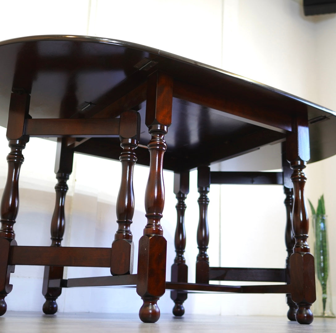 松本民芸家具 M型 楕円 バタフライテーブル