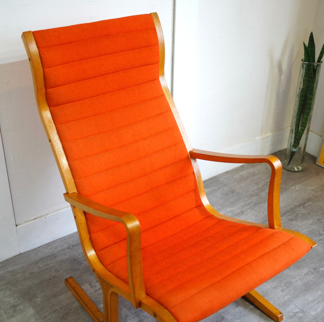 天童木工 ヘロン ハイバックチェア オレンジ ヴィンテージ