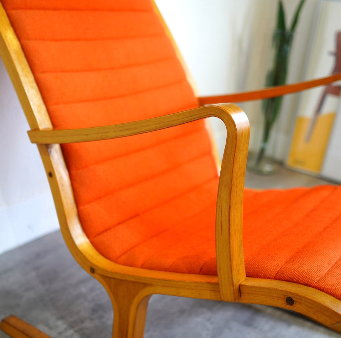 天童木工 ヘロン ハイバックチェア オレンジ ヴィンテージ