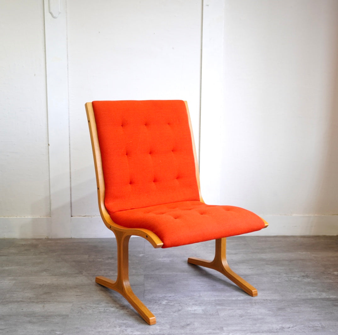 天童木工 ヘロン サイドチェア ハイバック オレンジ ヴィンテージ - Restyle