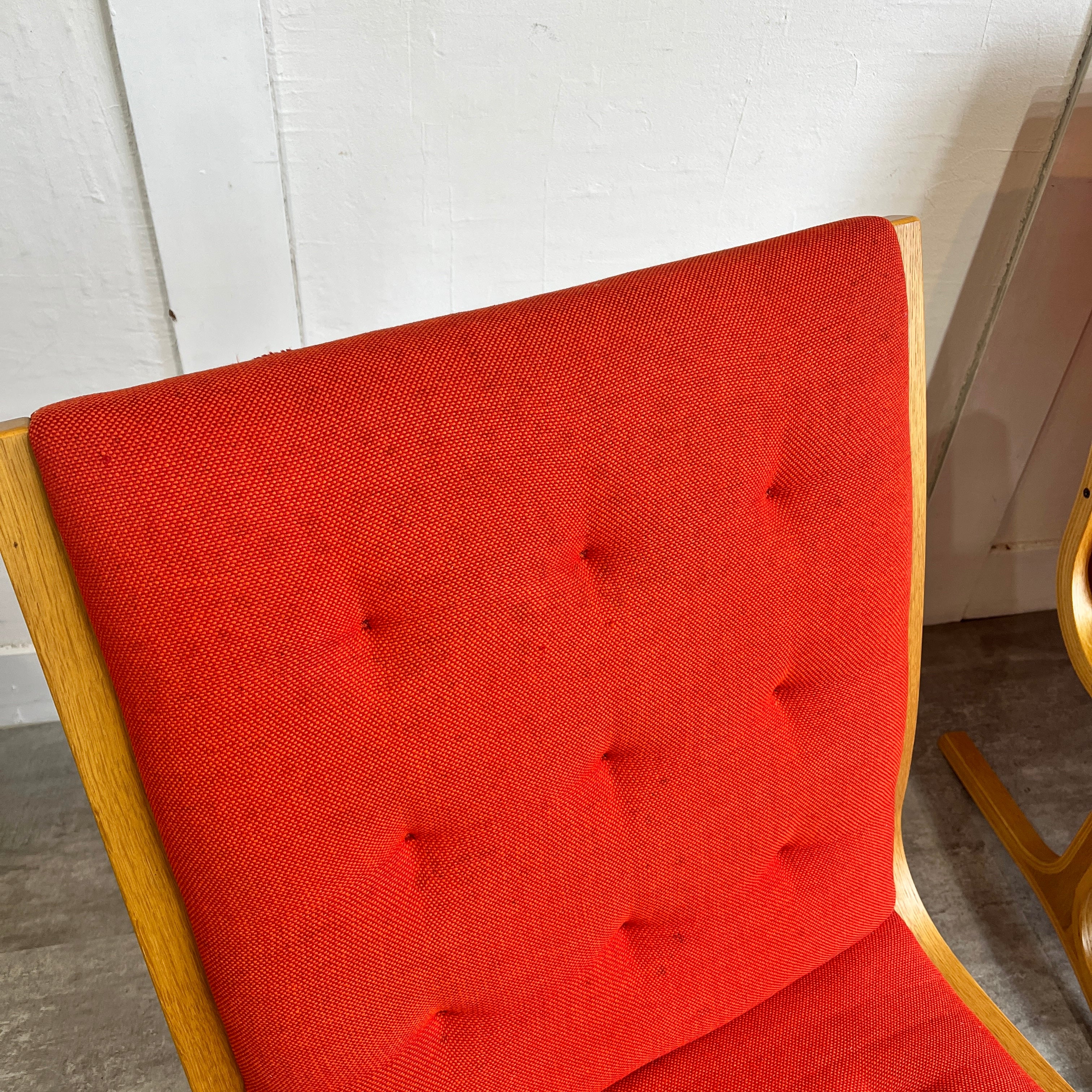 天童木工 ヘロン サイドチェア ハイバック オレンジ ヴィンテージ - Restyle