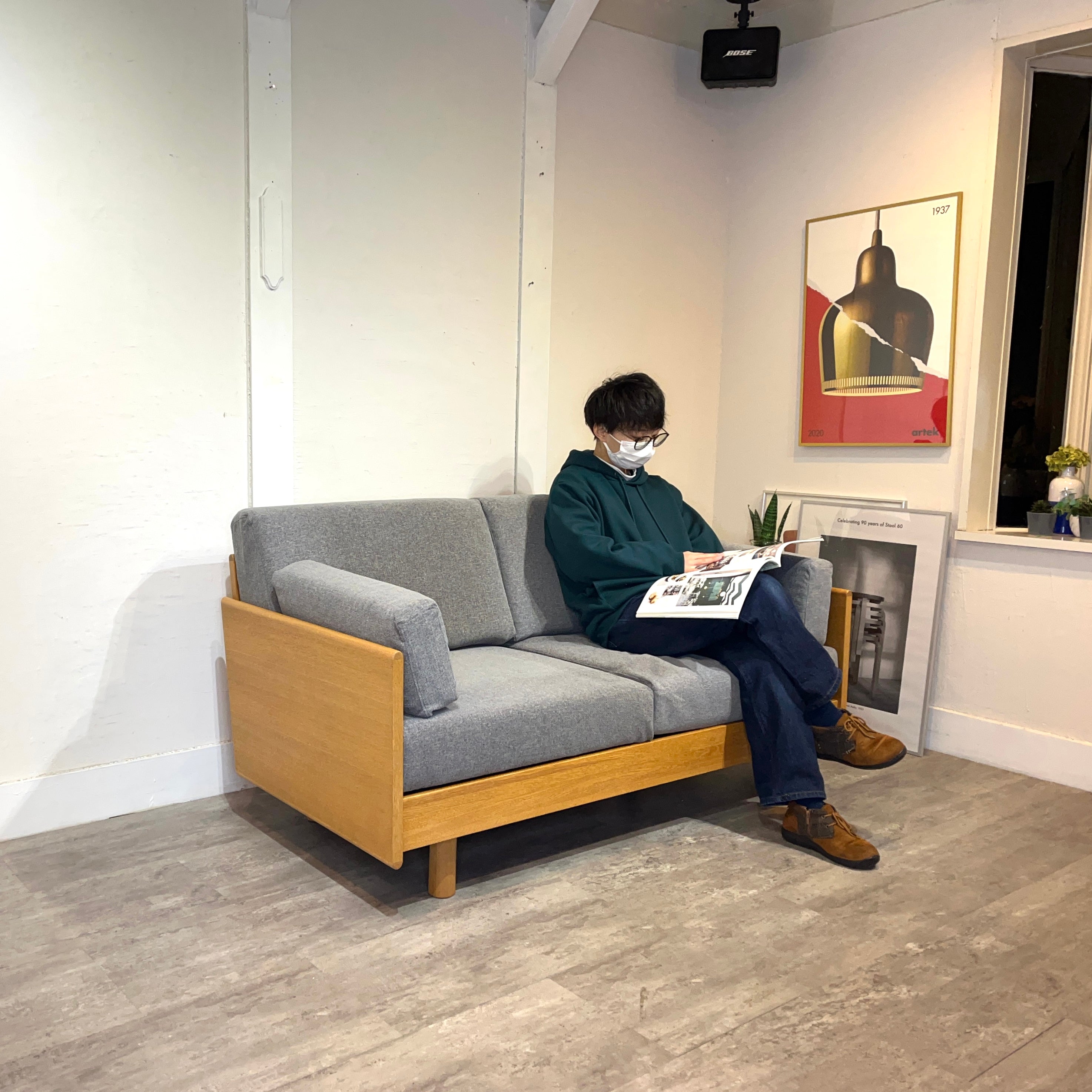 ソース / source サラ / SALA 2Pソファ 140cm オーク材 展示品