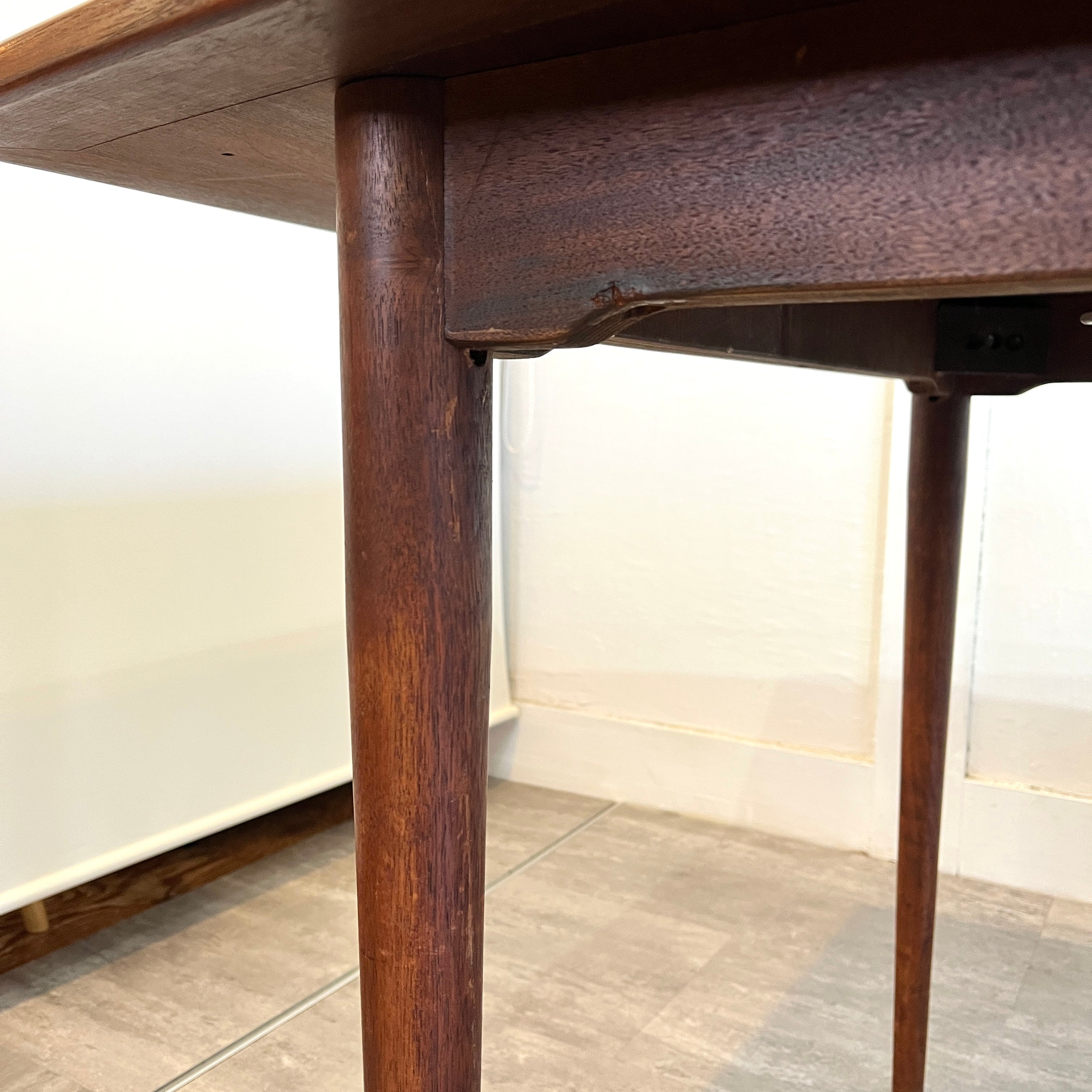 チーク材 伸長式 ダイニングテーブル ヴィンテージ