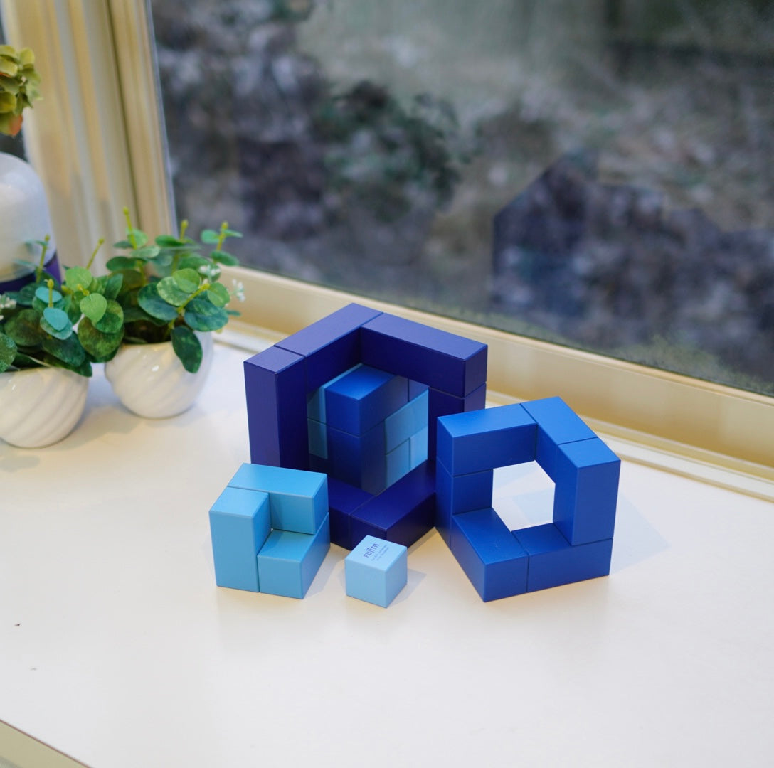 ネフ社 / Naef キュービックス / Cubicus ブルー 立体パズル 脳トレ 脳