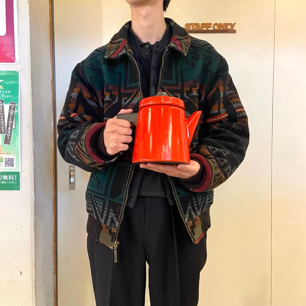 フィネル / Finel ホーローコーヒーポット エナメル アラビア ヴィンテージ 赤