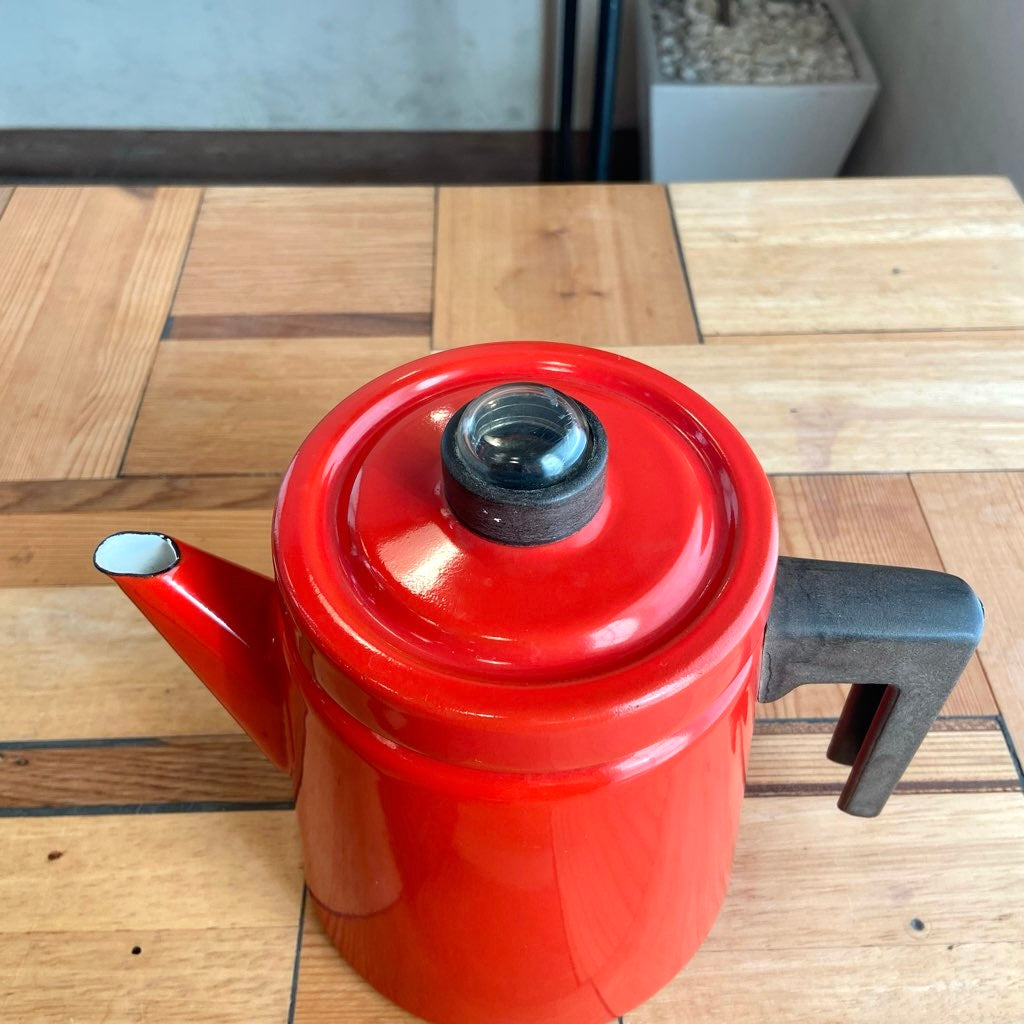 フィネル / Finel ホーローコーヒーポット エナメル アラビア ヴィンテージ 赤
