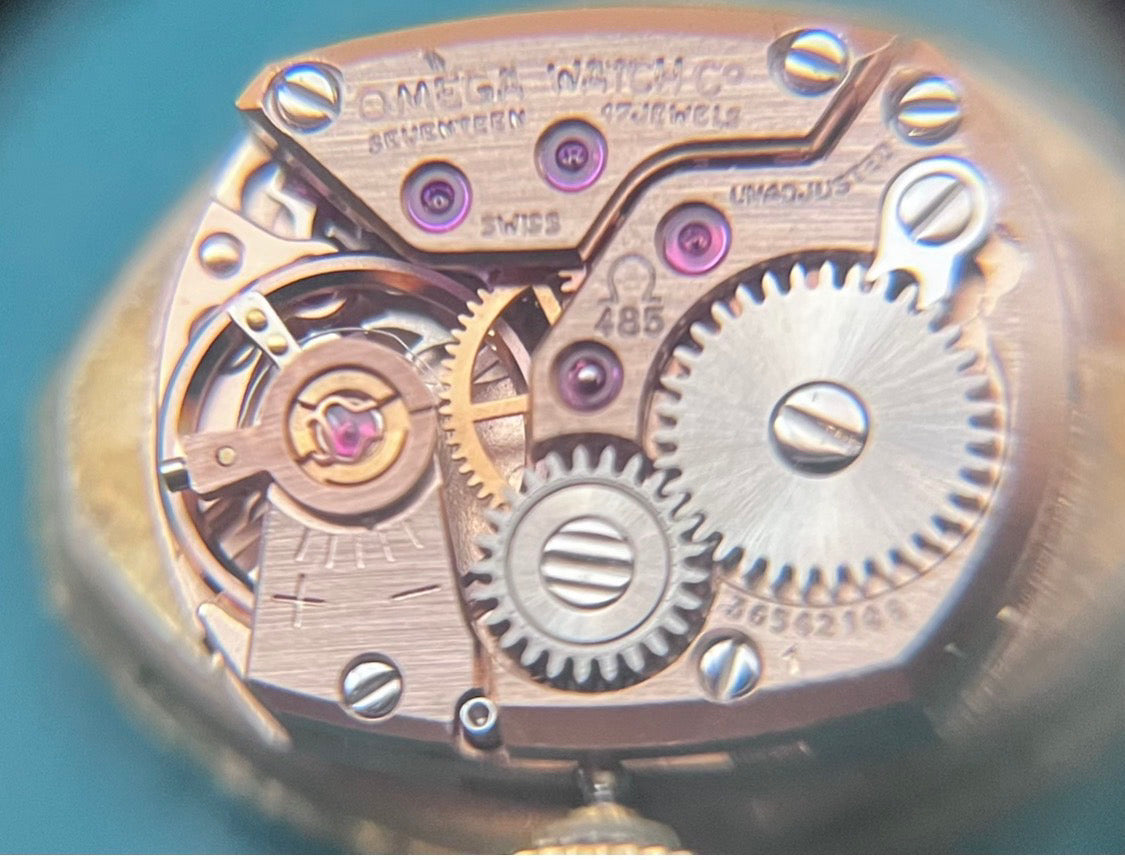 オメガ / OMEGA カットガラス アーモンド形 腕時計 【77】ヴィンテージ