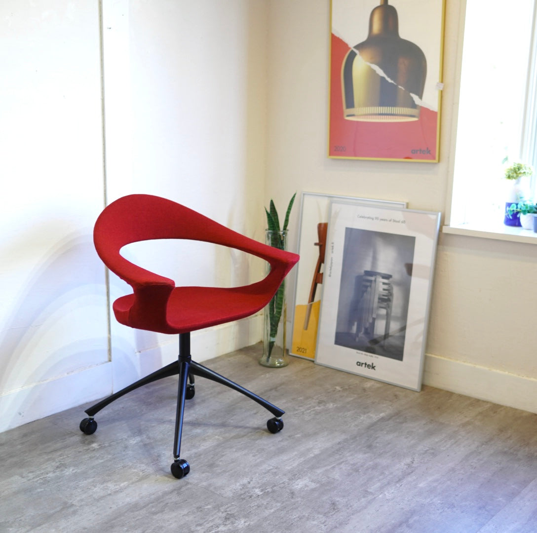 相合家具 / SOGOKAGU ヴィスト / VIST BCSチェア デスクチェア 中古 赤