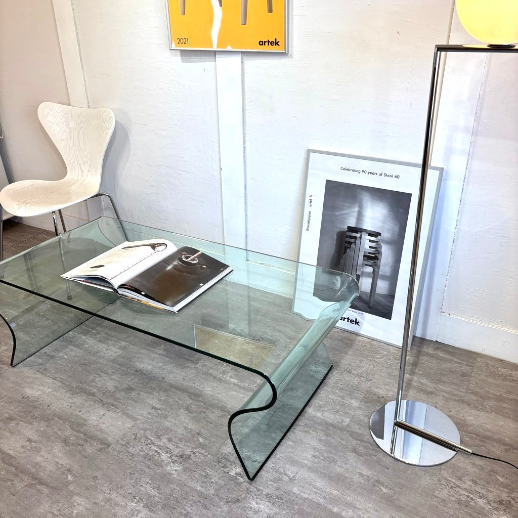 フィアムイタリア / FIAM Italia シャルロッテ ガラステーブル① W125 ヴィットリオ・リヴィ