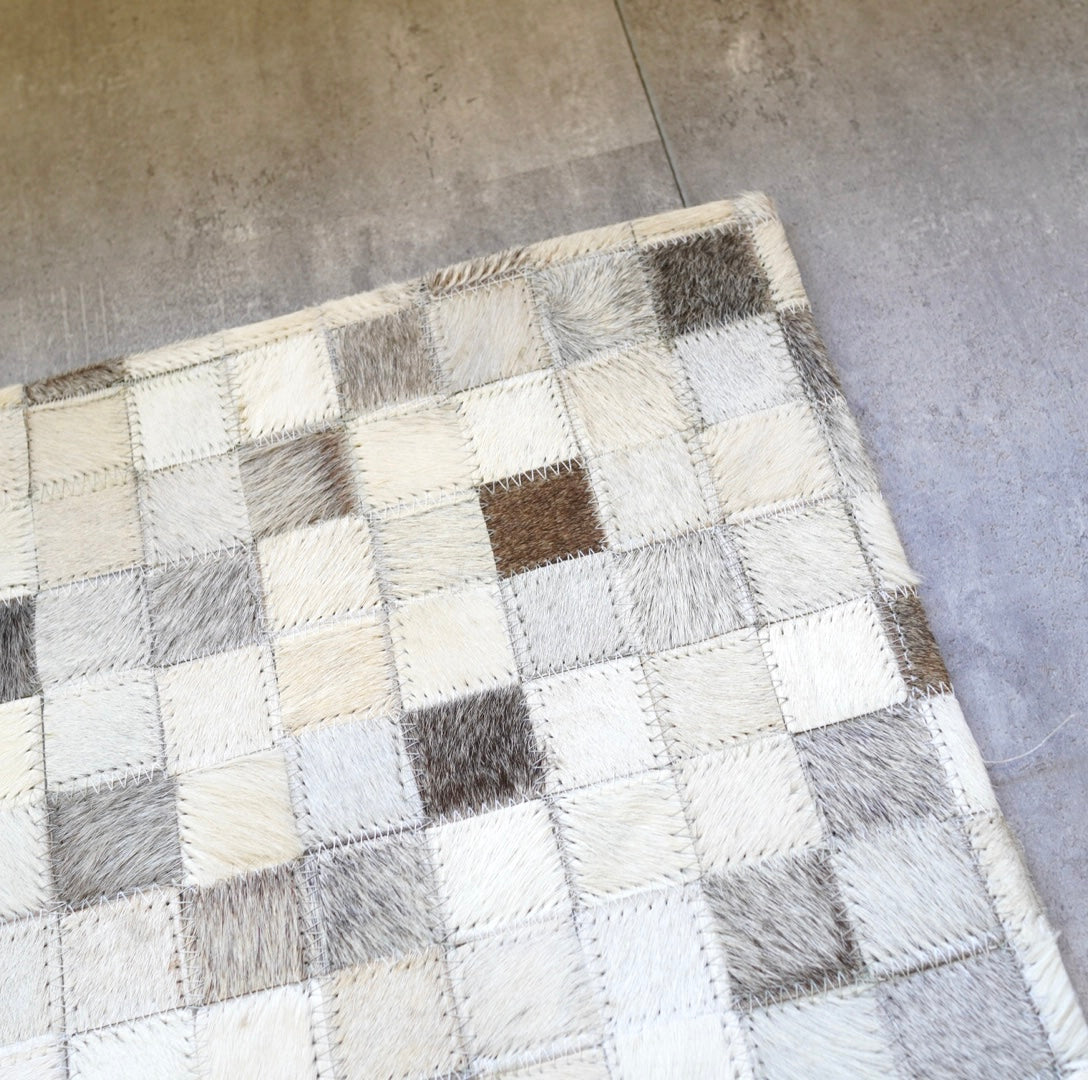 ハラコ パッチワーク ラグマット 244×174