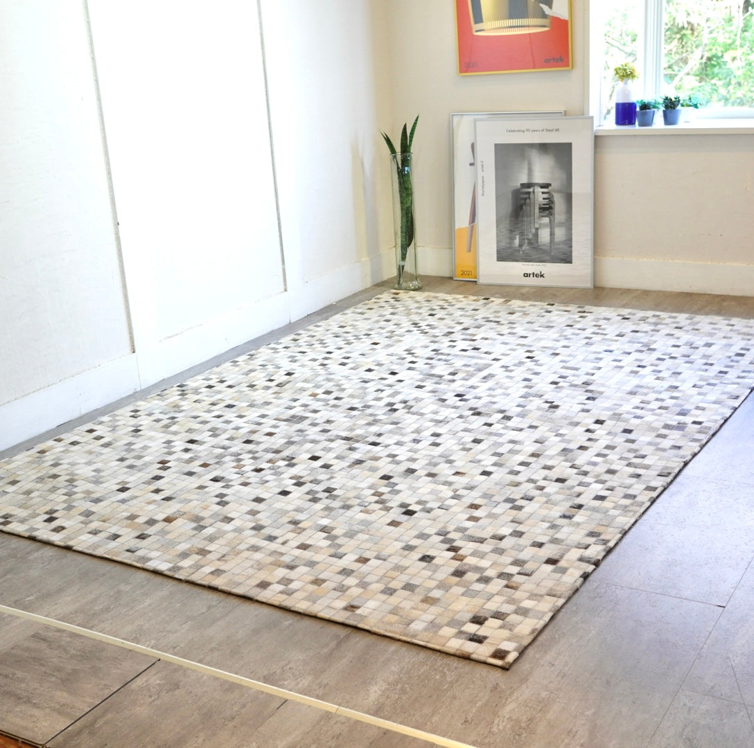 ハラコ パッチワーク ラグマット 244×174