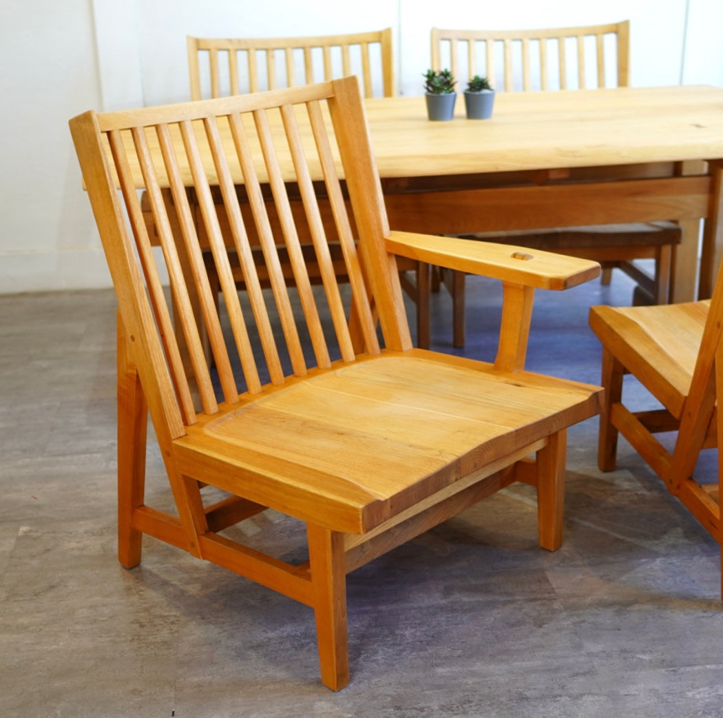 無垢材 ダイニングセット ロータイプ ダイニングテーブル ローチェア