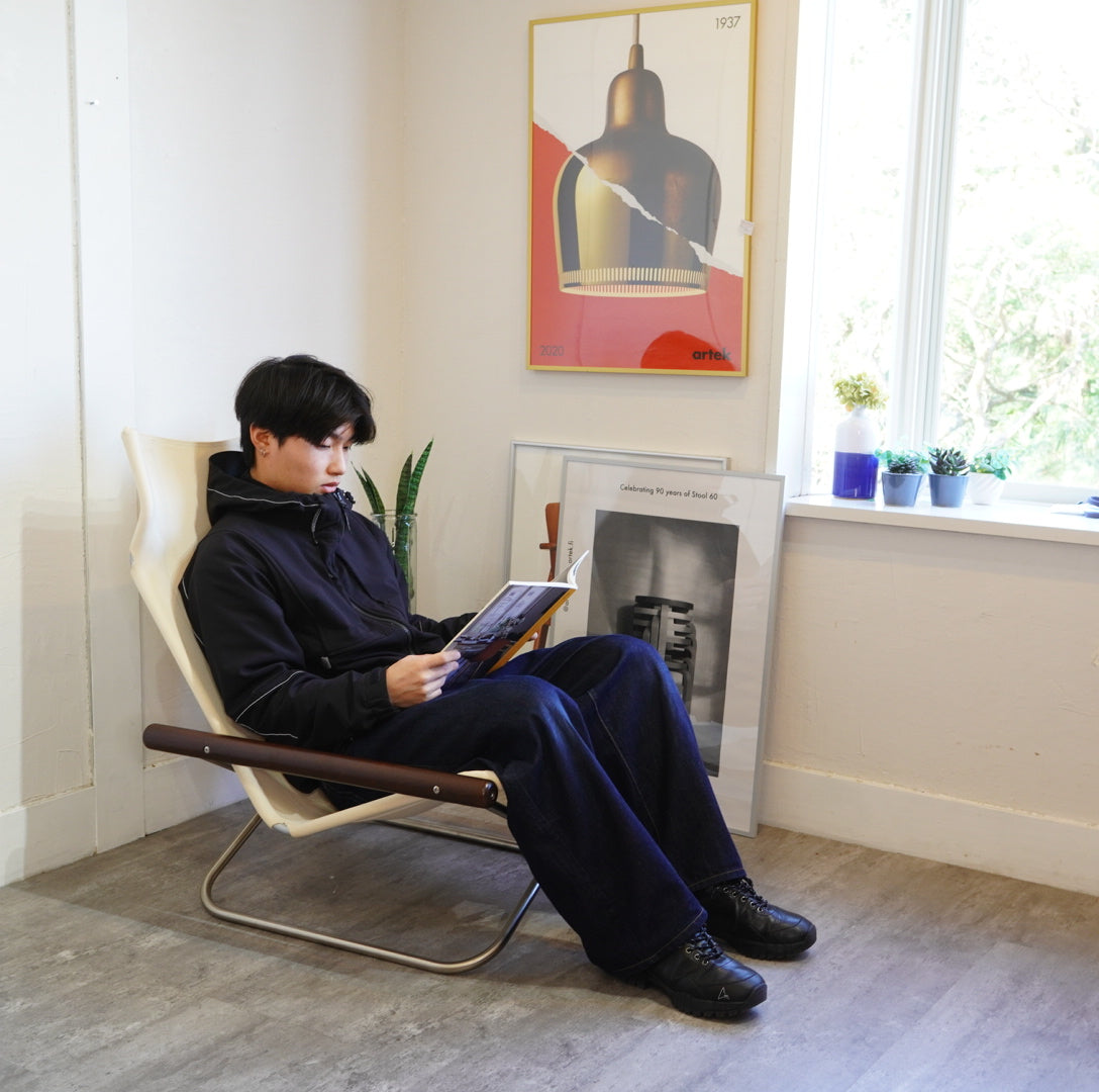 ニーチェアX / NychairX ダークブラウン×ホワイト 新居猛 中古