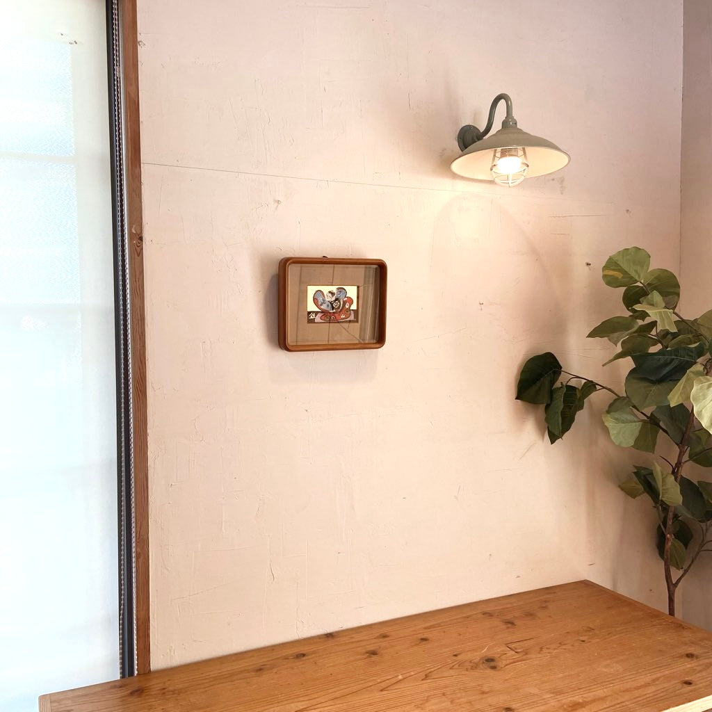 芹沢銈介  ガラス絵 「三春人形」1965年