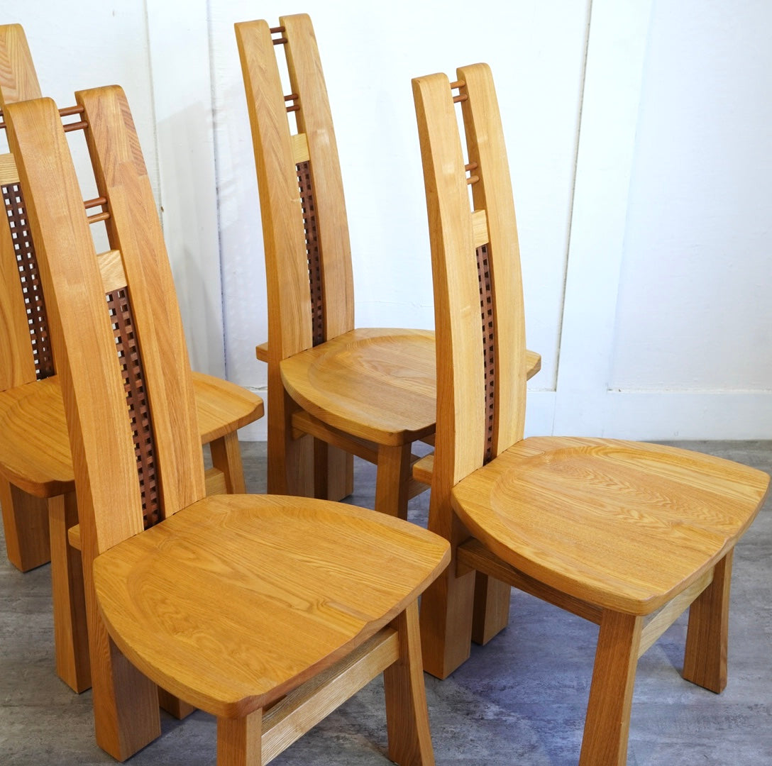 旭川家具 アール工房 Ａチェア ダイニングチェア タモ材