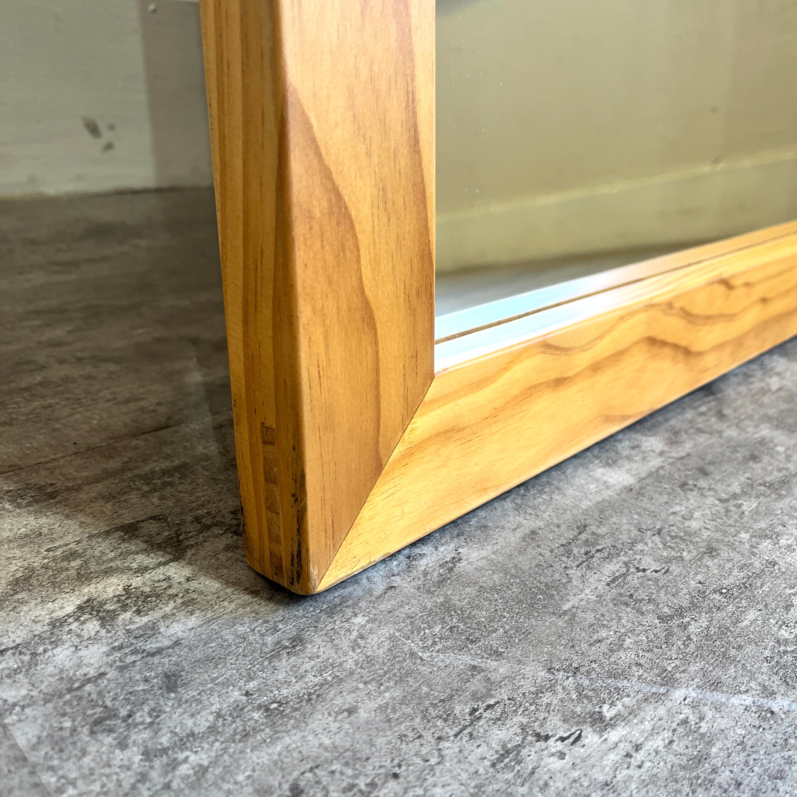 パイン材フレーム 大型ミラー 姿見