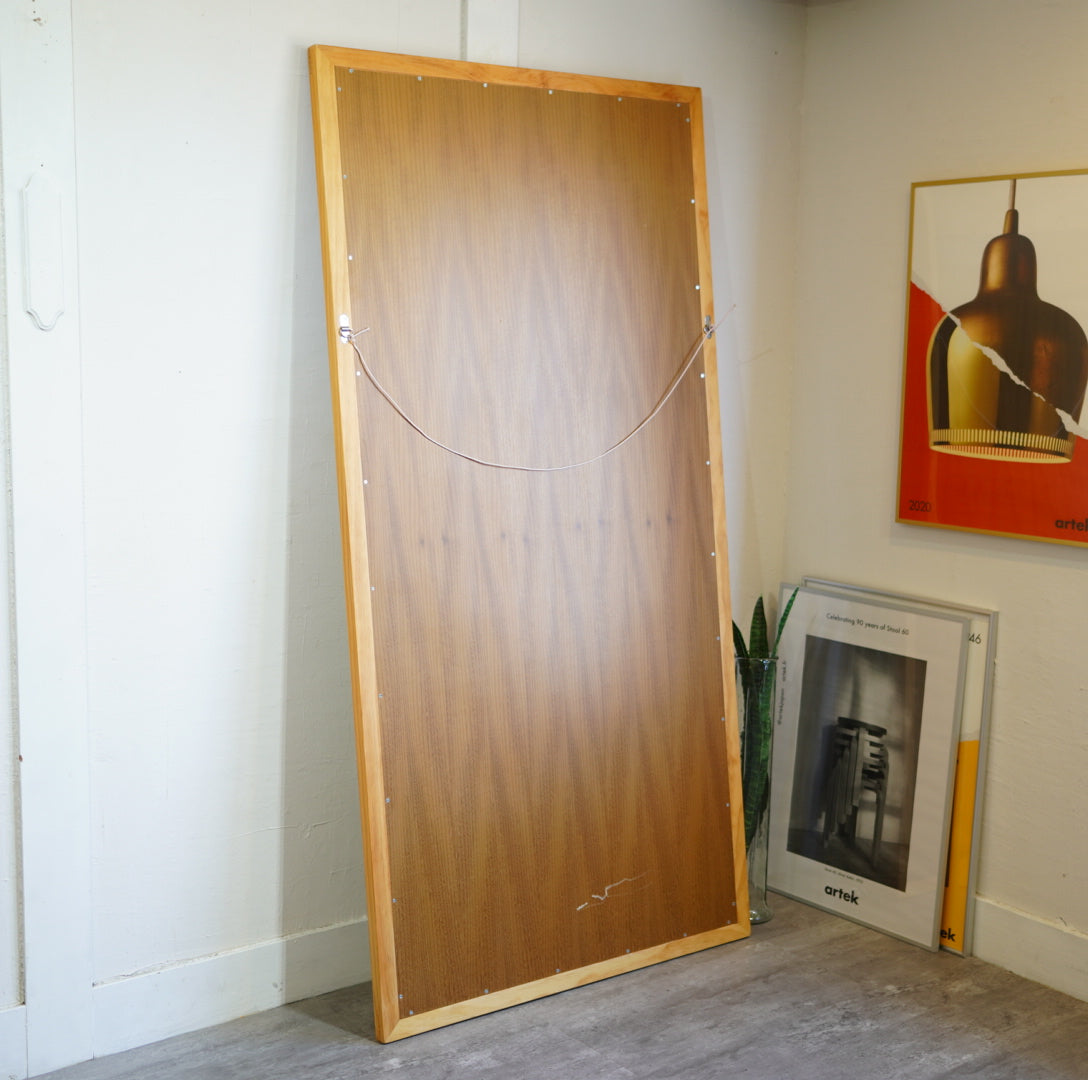 パイン材フレーム 大型ミラー 姿見