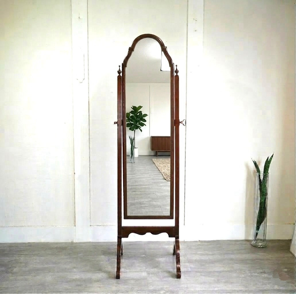 スタンドミラー 全身鏡 アンティーク