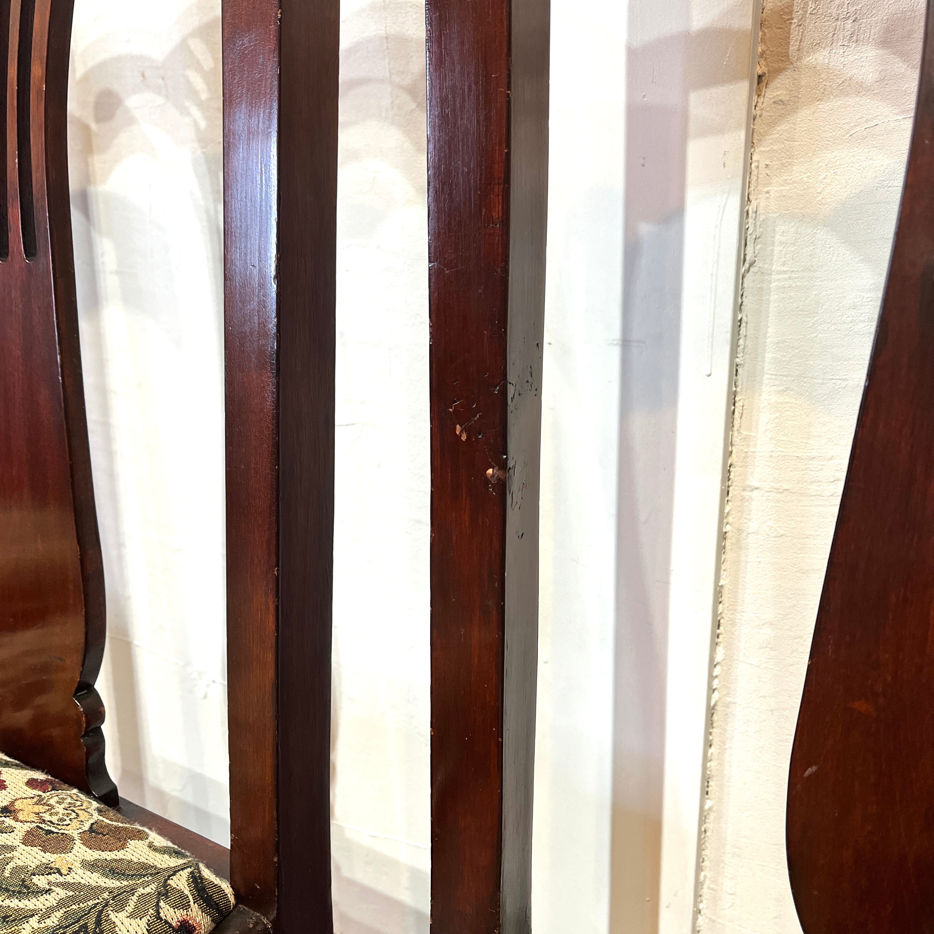 アンティーク ダイニングチェア 椅子 花柄