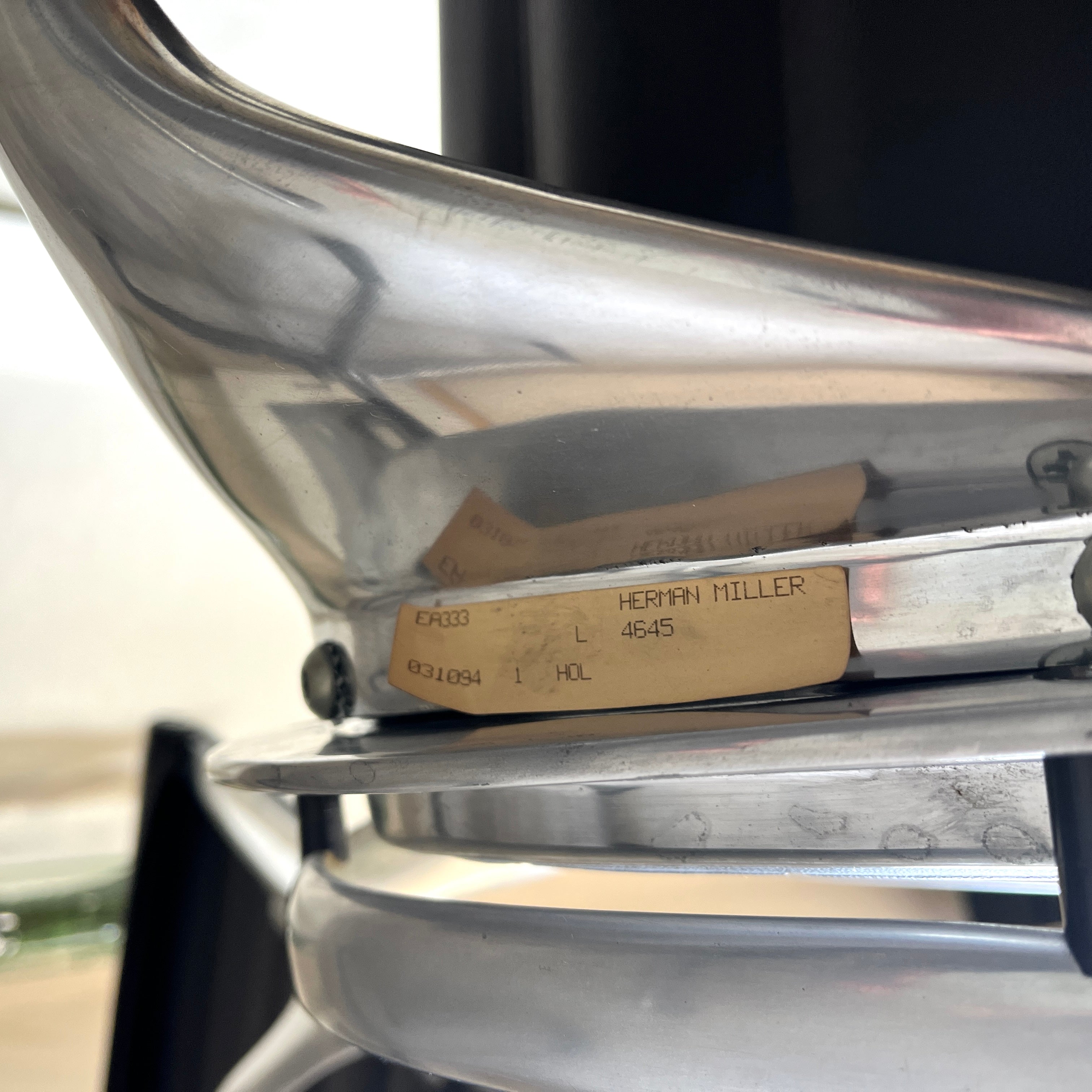 ハーマンミラー / Herman Miller アルミナムグループ ラウンジチェア&オットマン ブラック ヴィンテージ