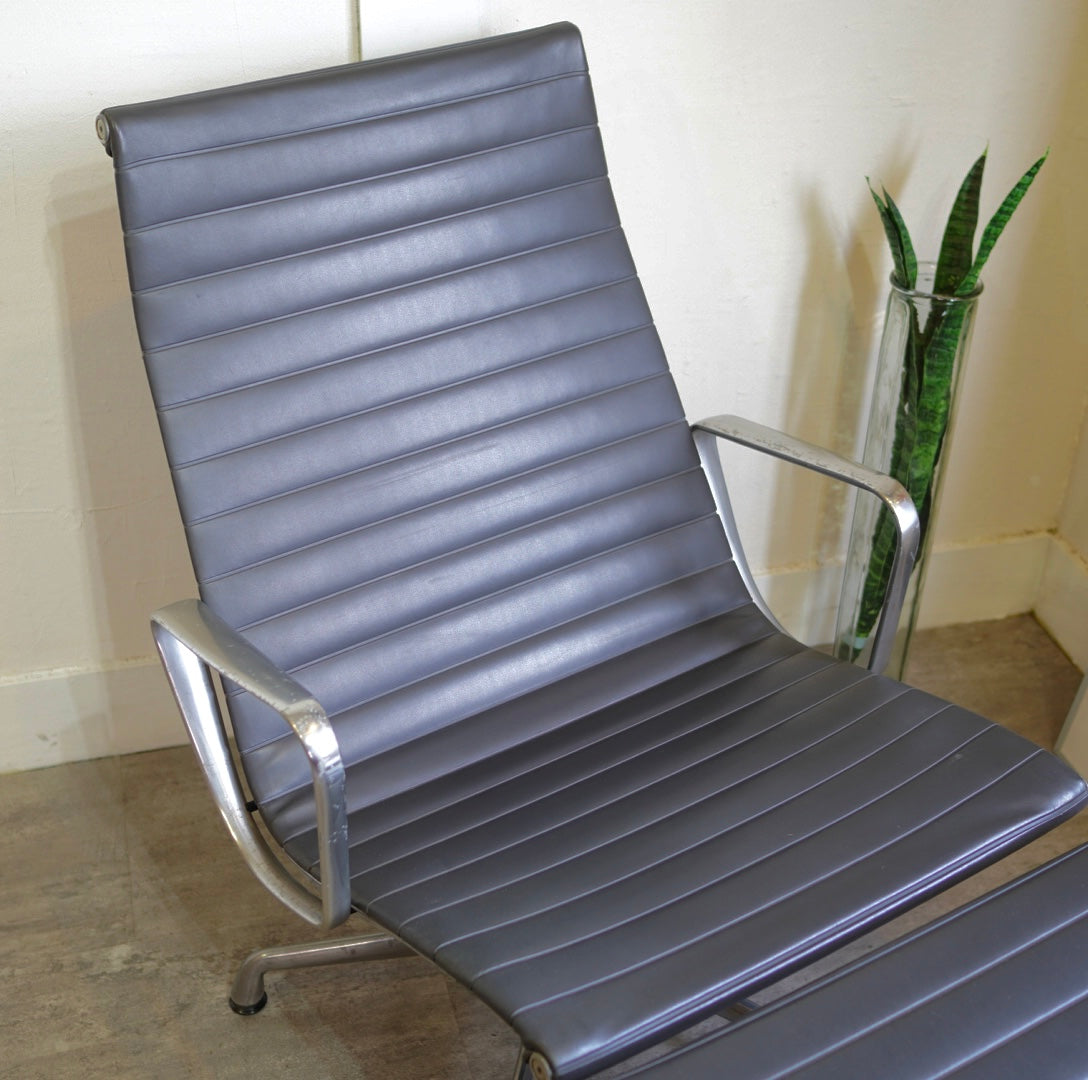 ハーマンミラー / Herman Miller アルミナムグループ ラウンジチェア&オットマン ブラック ヴィンテージ