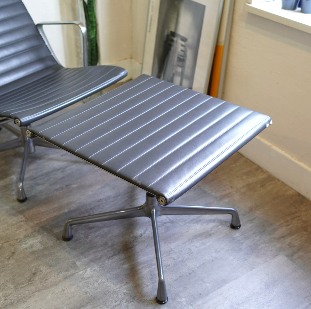 ハーマンミラー / Herman Miller アルミナムグループ ラウンジチェア&オットマン ブラック ヴィンテージ