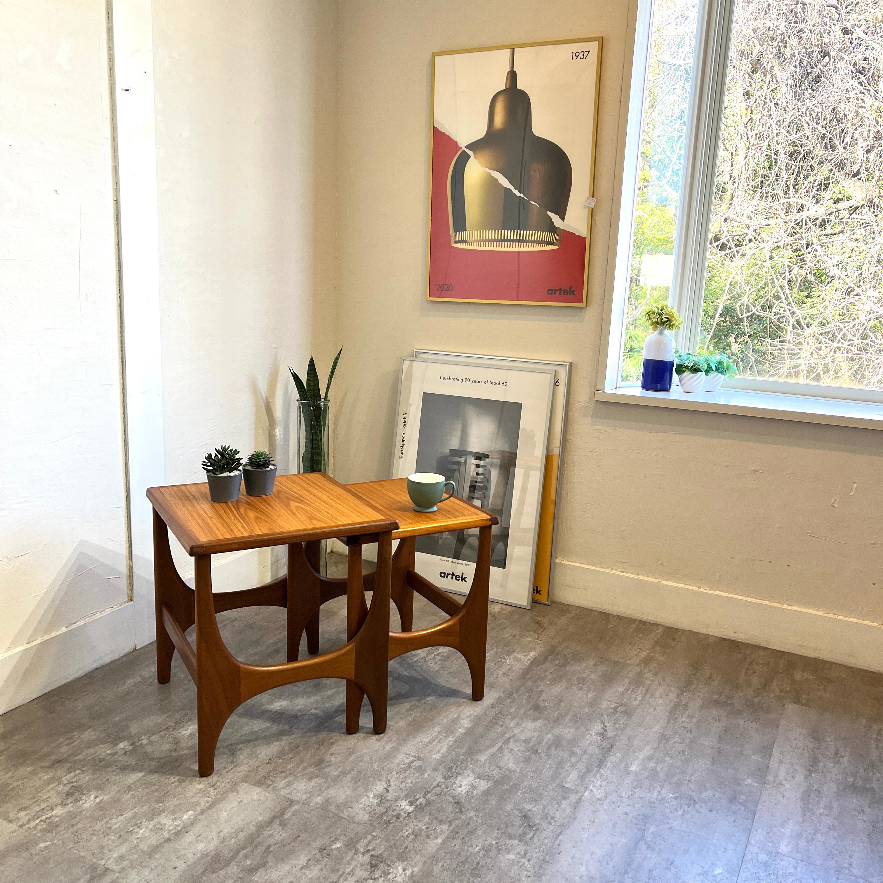 ストーンヒル / STONEHILL Stateroomシリーズ チーク材 ネストテーブル ヴィンテージ