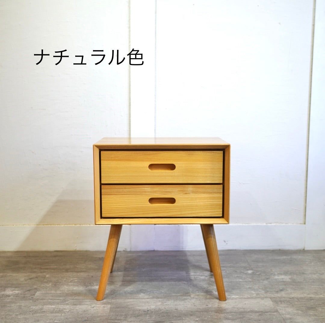 スンカイ材 サイドチェスト ウォールナット ナチュラル 未使用