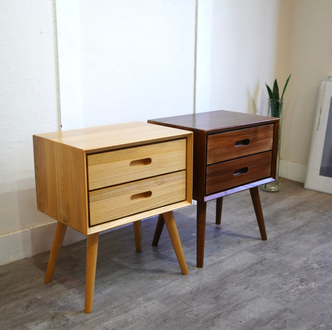 スンカイ材 サイドチェスト ウォールナット ナチュラル 未使用