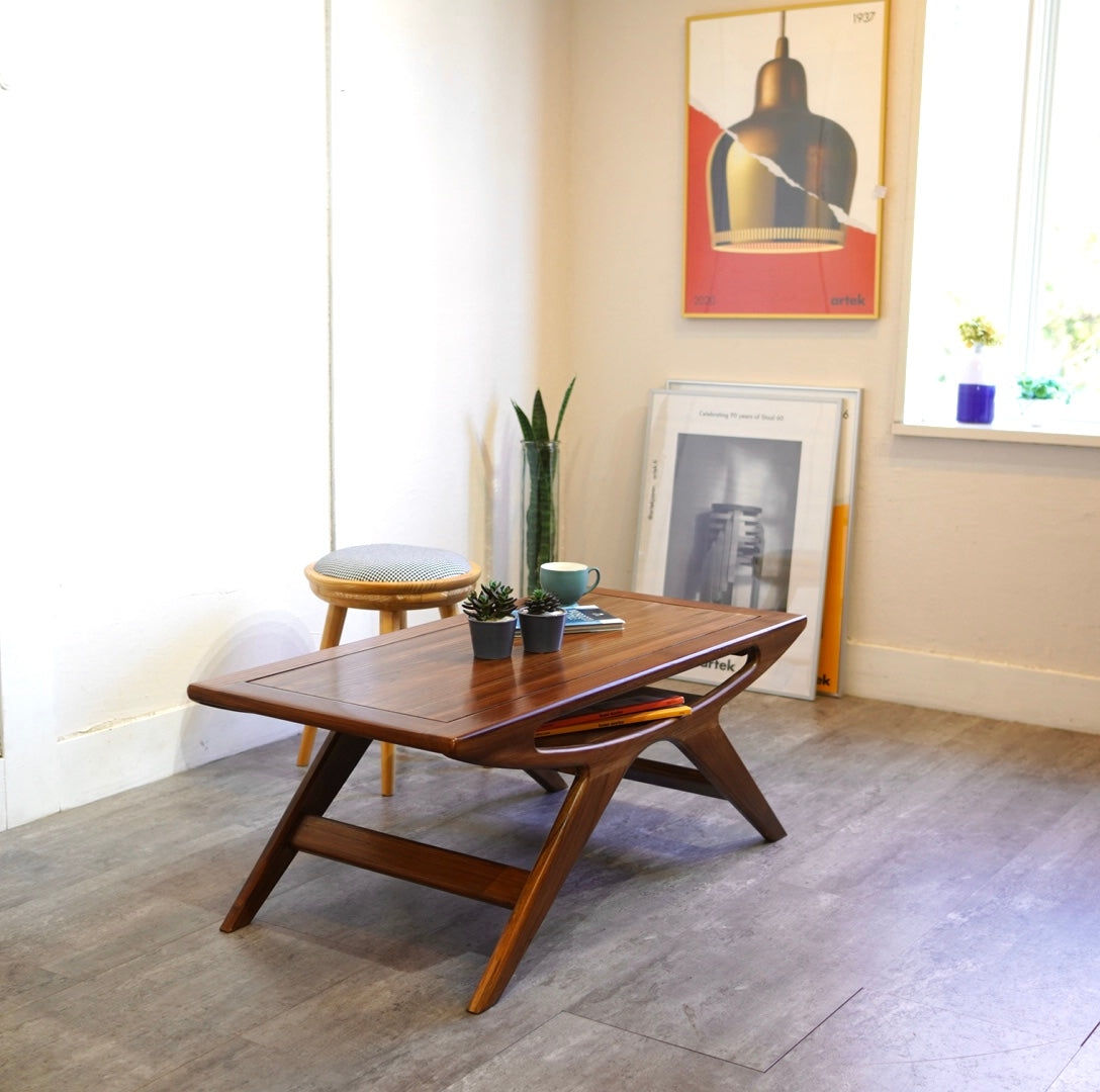 スンカイ材 コーヒーテーブル ウォールナット ナチュラル 未使用